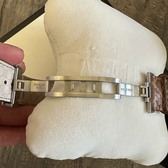 Gucci 90th Anniversary G-Coupe Automatic Watch // Tan YA131307 - Picture 8 of 9